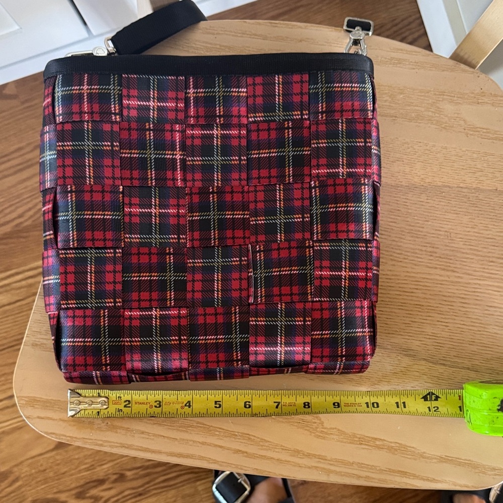 Harvey’s plaid seatbelt bag